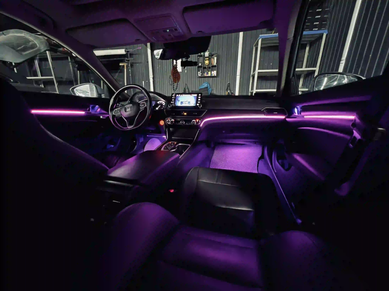 Контурная подсветка салона Honda Accord: стиль, комфорт и современный тюнинг